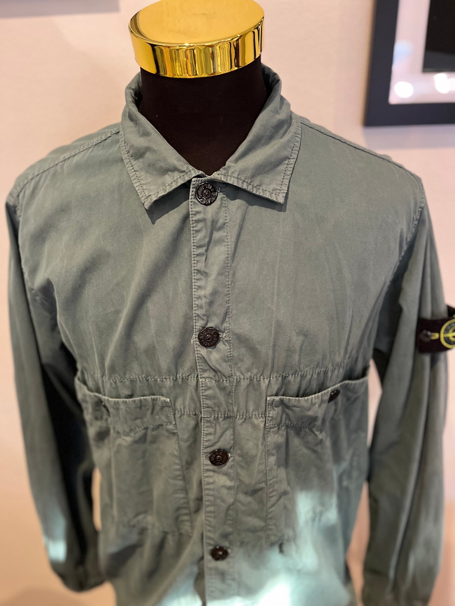 Stone Island Garment Dyed 100% Cotton Over-shirt Size XL