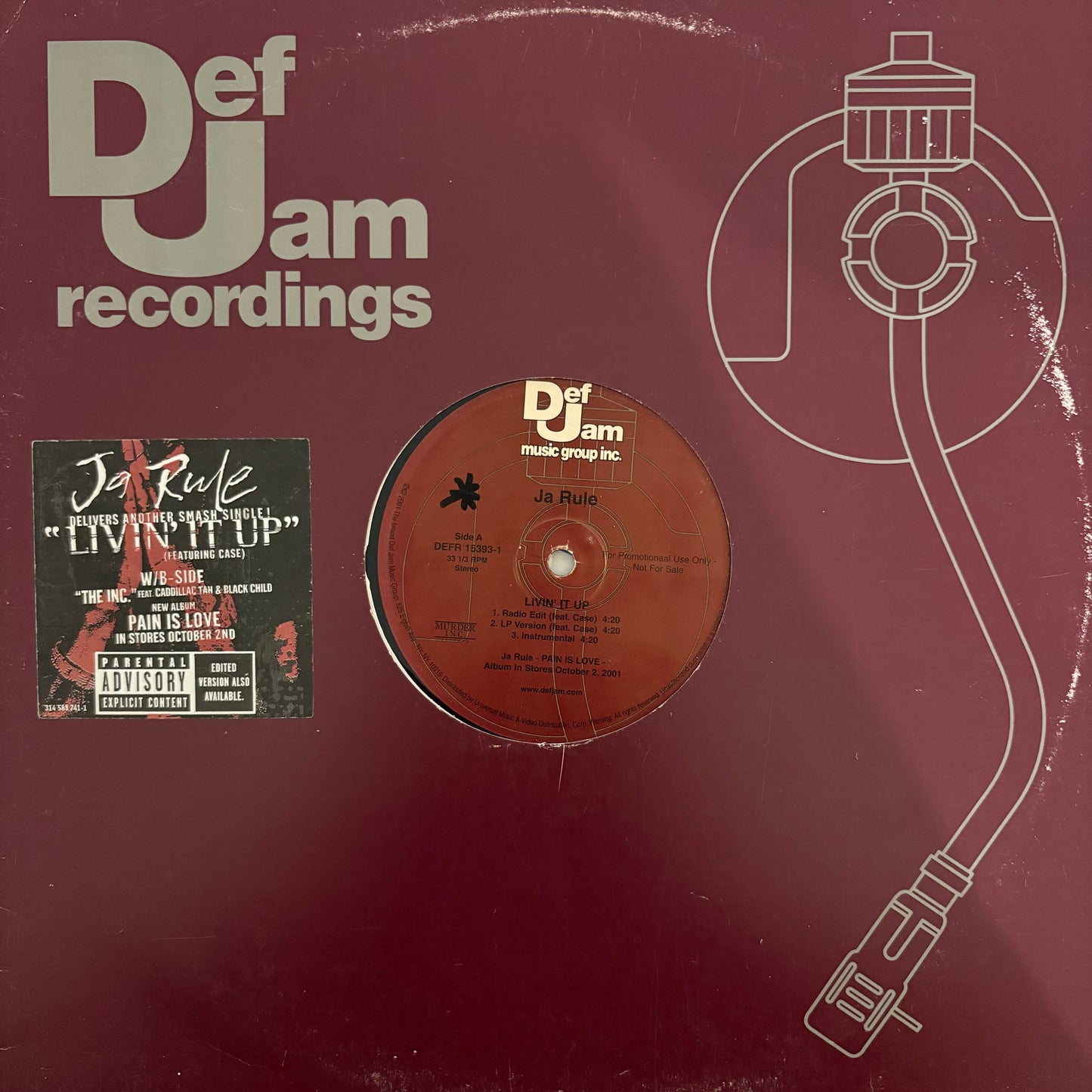 Ja Rule “Livin’ It Up” 6 Track 12inch vinyl record Def Jam