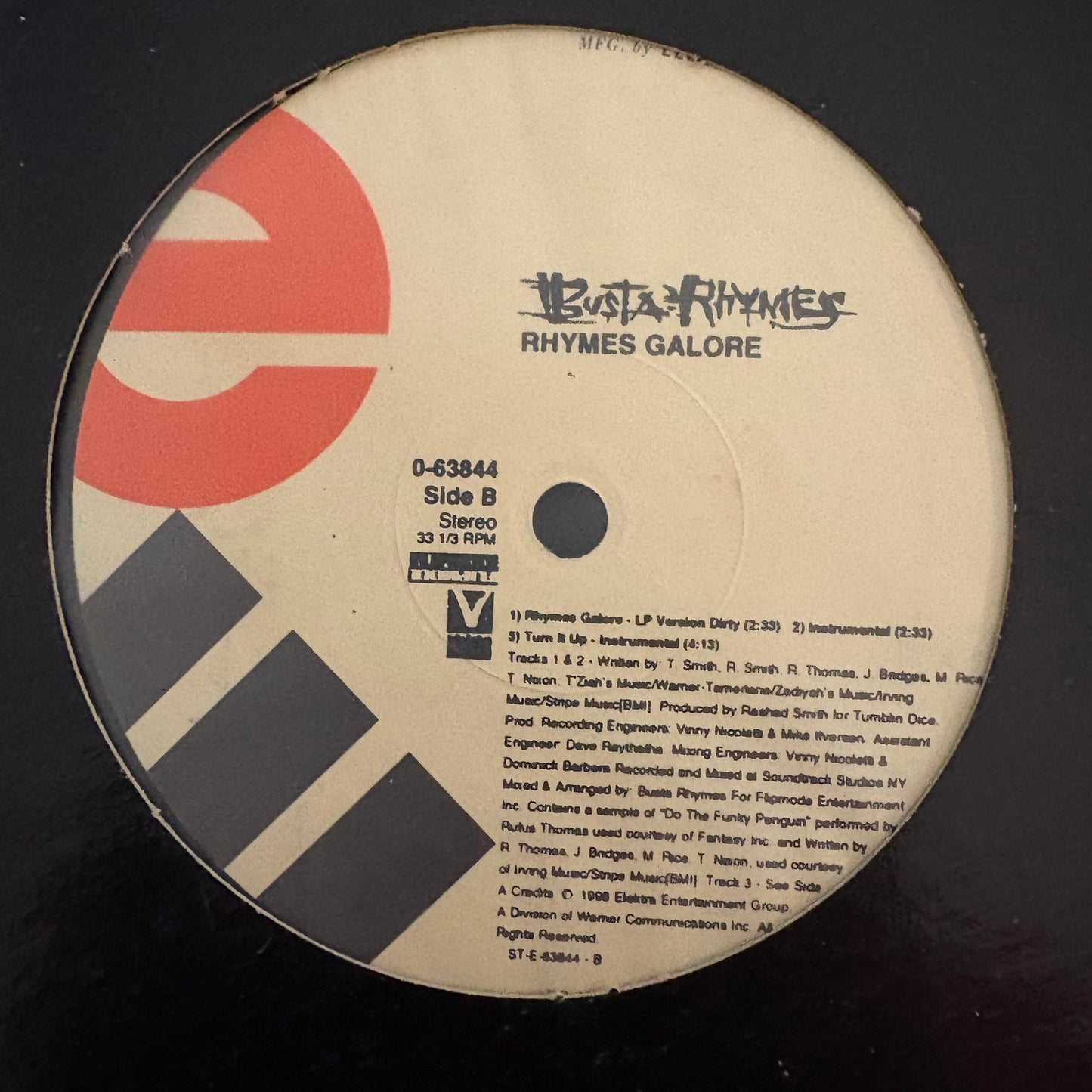 Busta Rhymes “Turn It Up ( Remix ) Fire It Up” 6 version 12inch vinyl record