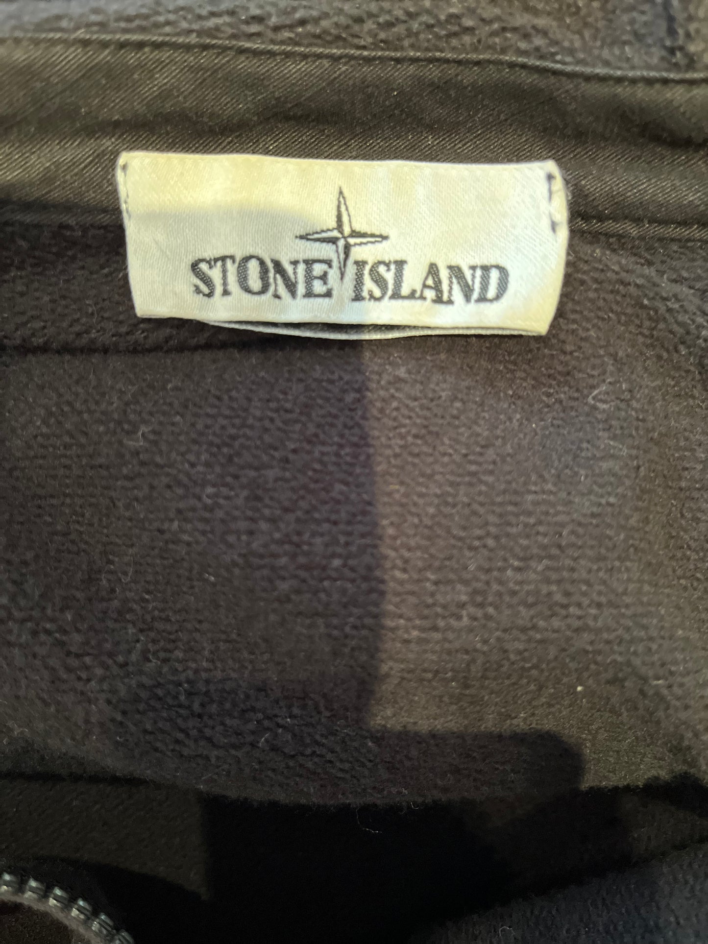 Stone Island 100% Cotton Yellow Fleece Hoodie Size XL with Logo Badge In primo condition