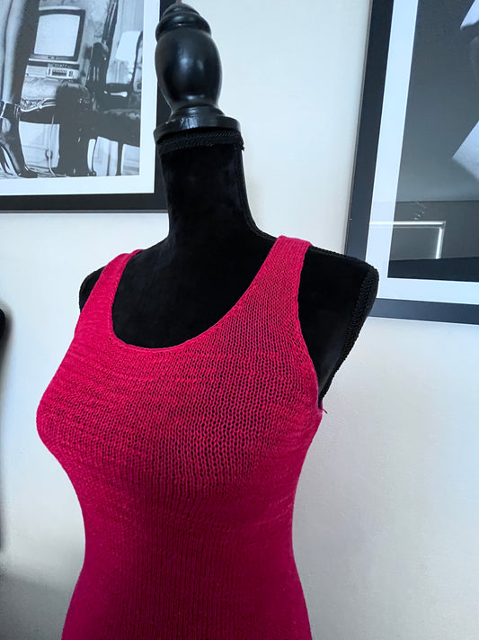 Ralph Lauren, Lauren Women’s Cotton Blend Red Knit Vest, Size Small