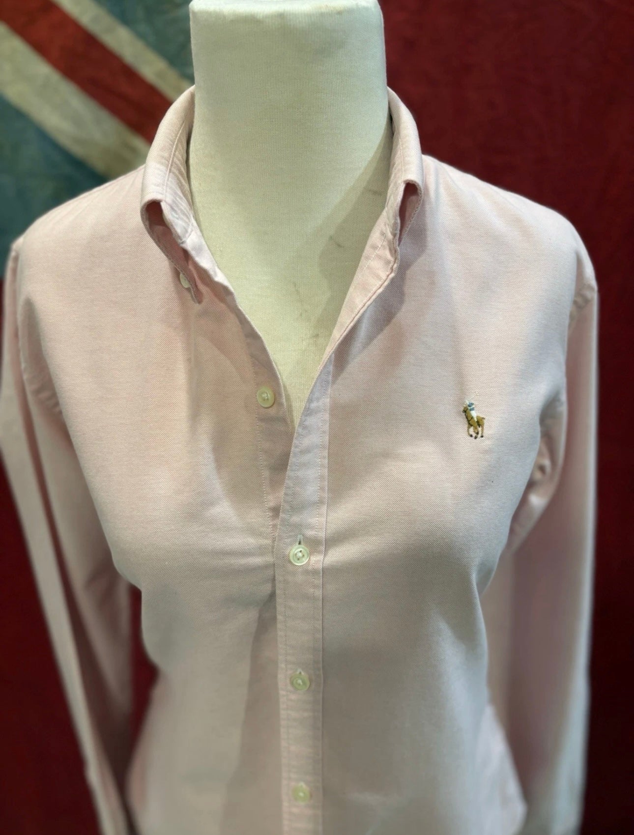 Ralph Lauren Women’s 100% Cotton Pink Oxford Shirt Size 10