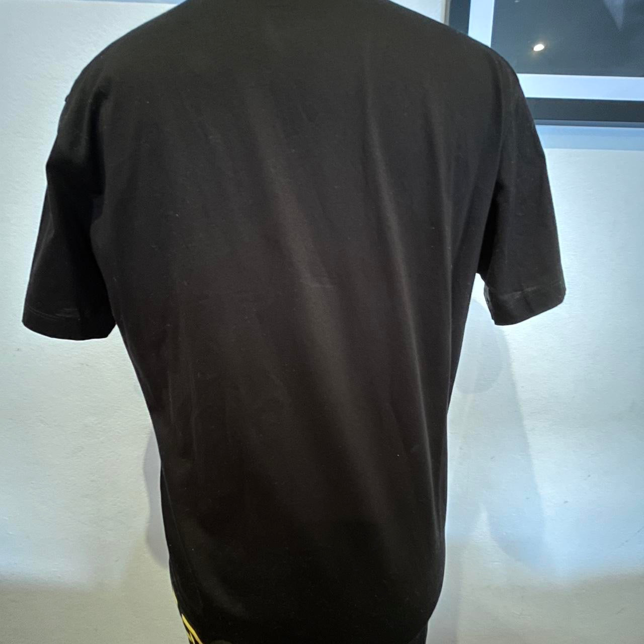 Dsquared2 100% Cotton Black Logo Tiger Print T-Shirt Size XL