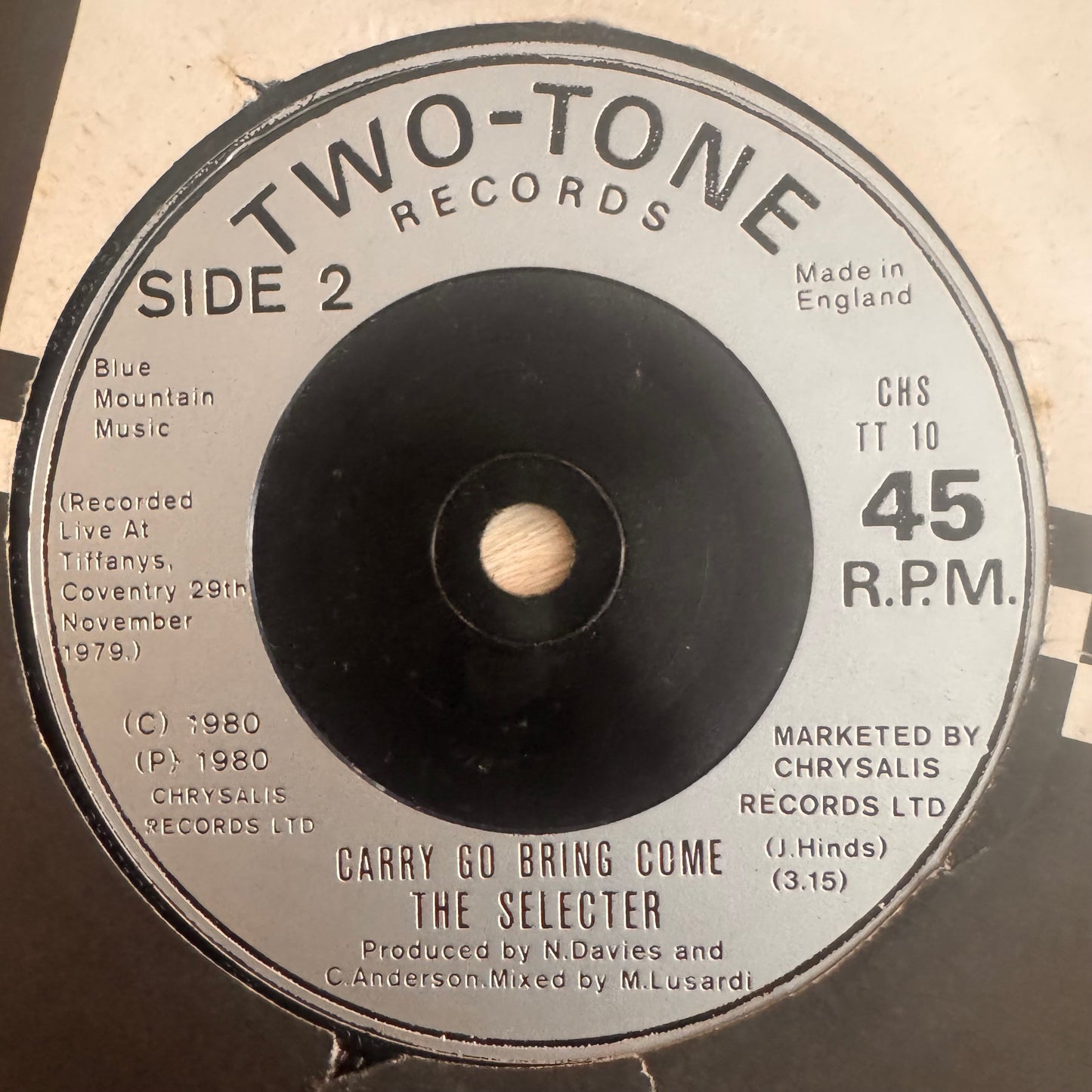 The Selector “Missing Words” 2 Track 7inch Vinyl 2 Tone Records 1980