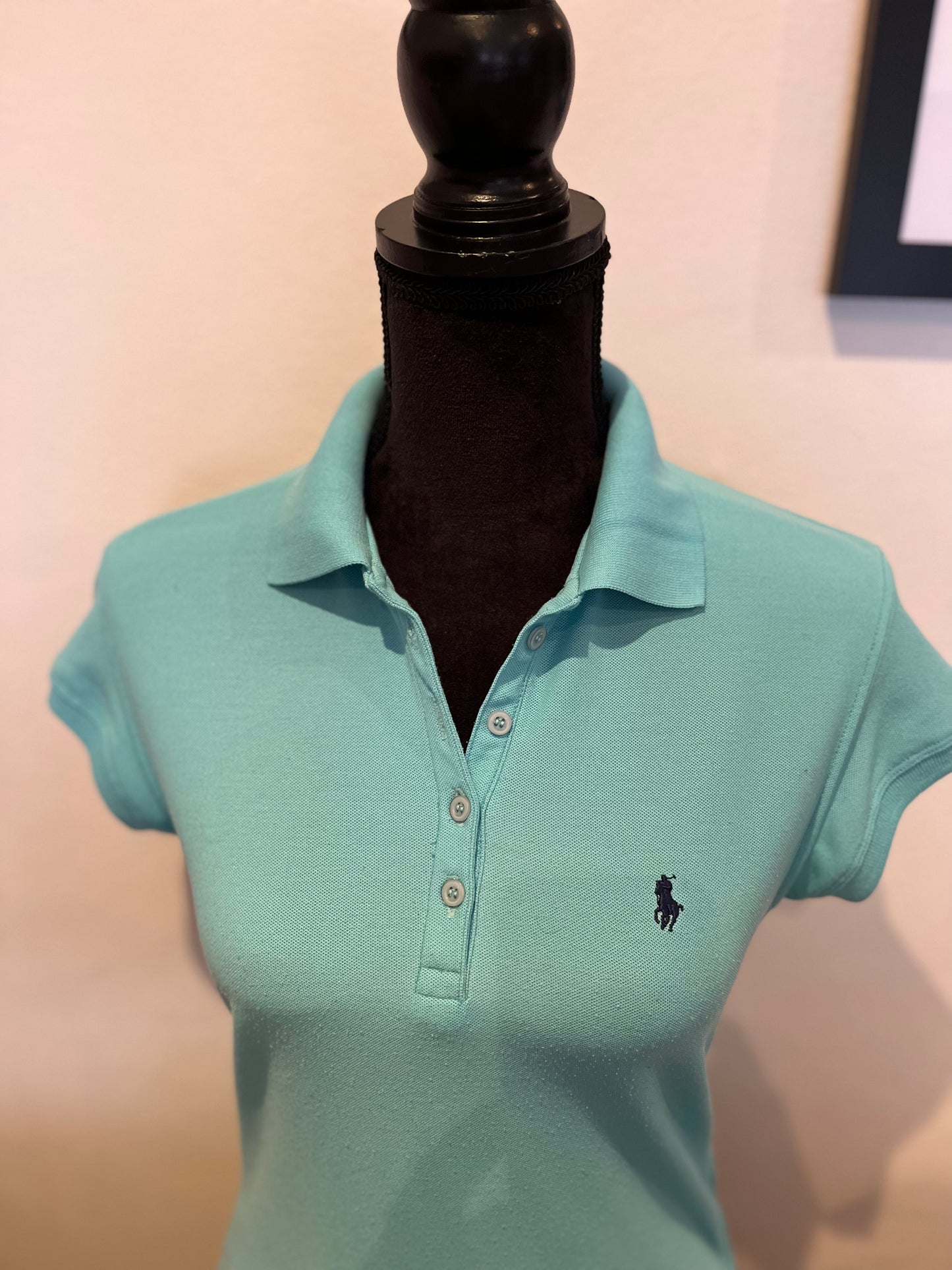 Ralph Lauren 100% Cotton Women’s Blue Polo Shirt Size XL