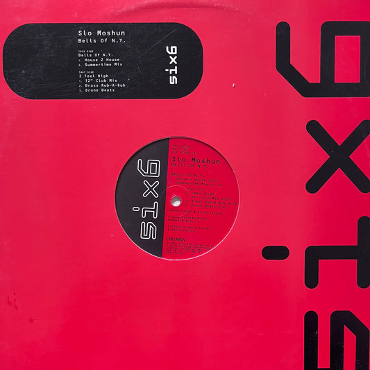 Slo Moshun “Bells of N.Y.” 5 Version 12inch Vinyl Record on six6 Records