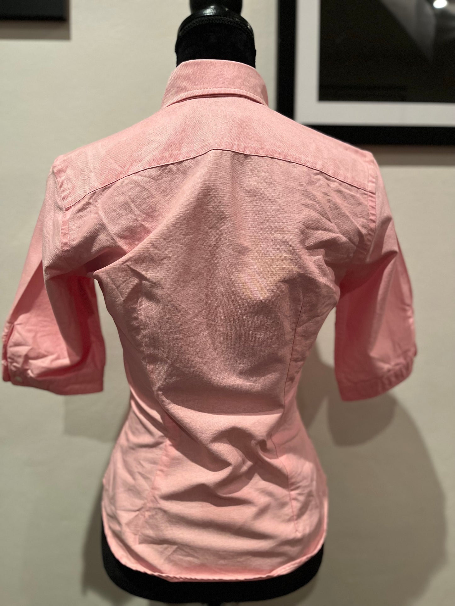 Ralph Lauren Women’s 100% Cotton Pink Shirt Shirt Size 2 XS Slim Fit