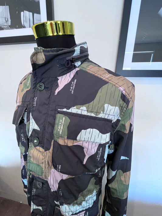 Scotch & Soda Nylon Shell Camouflage Shower Proof Jacket Size XL