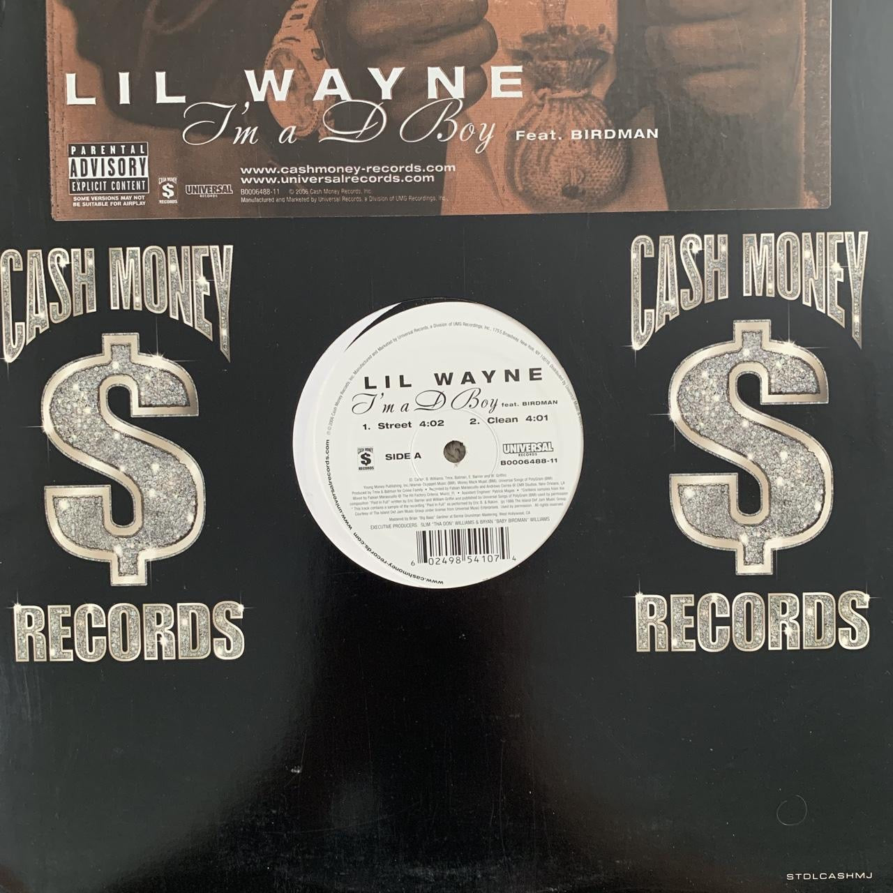 Lil’ Wayne “I’m a D Boy” 4 Version 12inch Vinyl Single