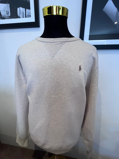 Polo Ralph Lauren 100% Cotton Sweater Polo Logo Brown Size XXL