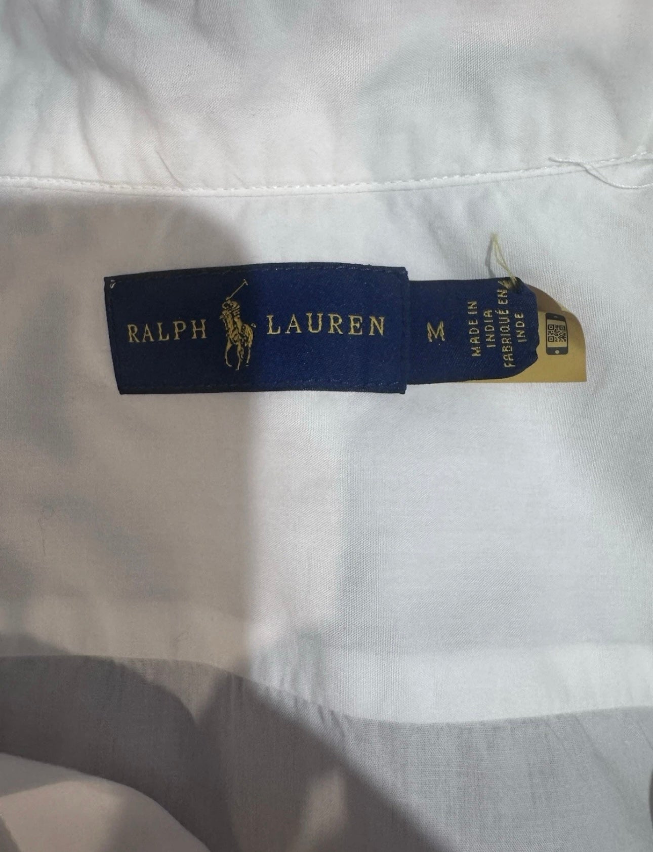 Ralph Lauren Women’s 100% Cotton White Button Up Shirt Size Medium