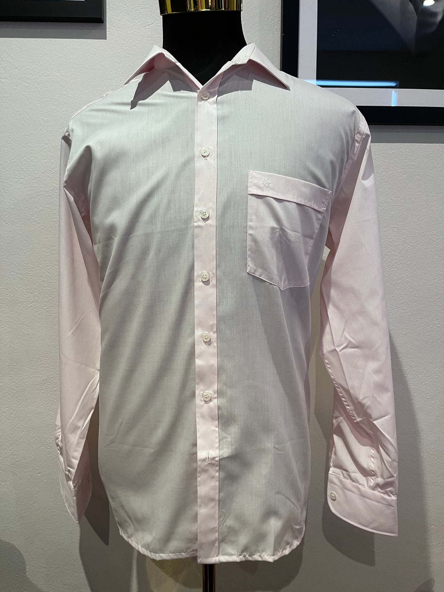 Christian Dior Dior Cotton Blend Pink Shirt Size Large 41 Made in Italy