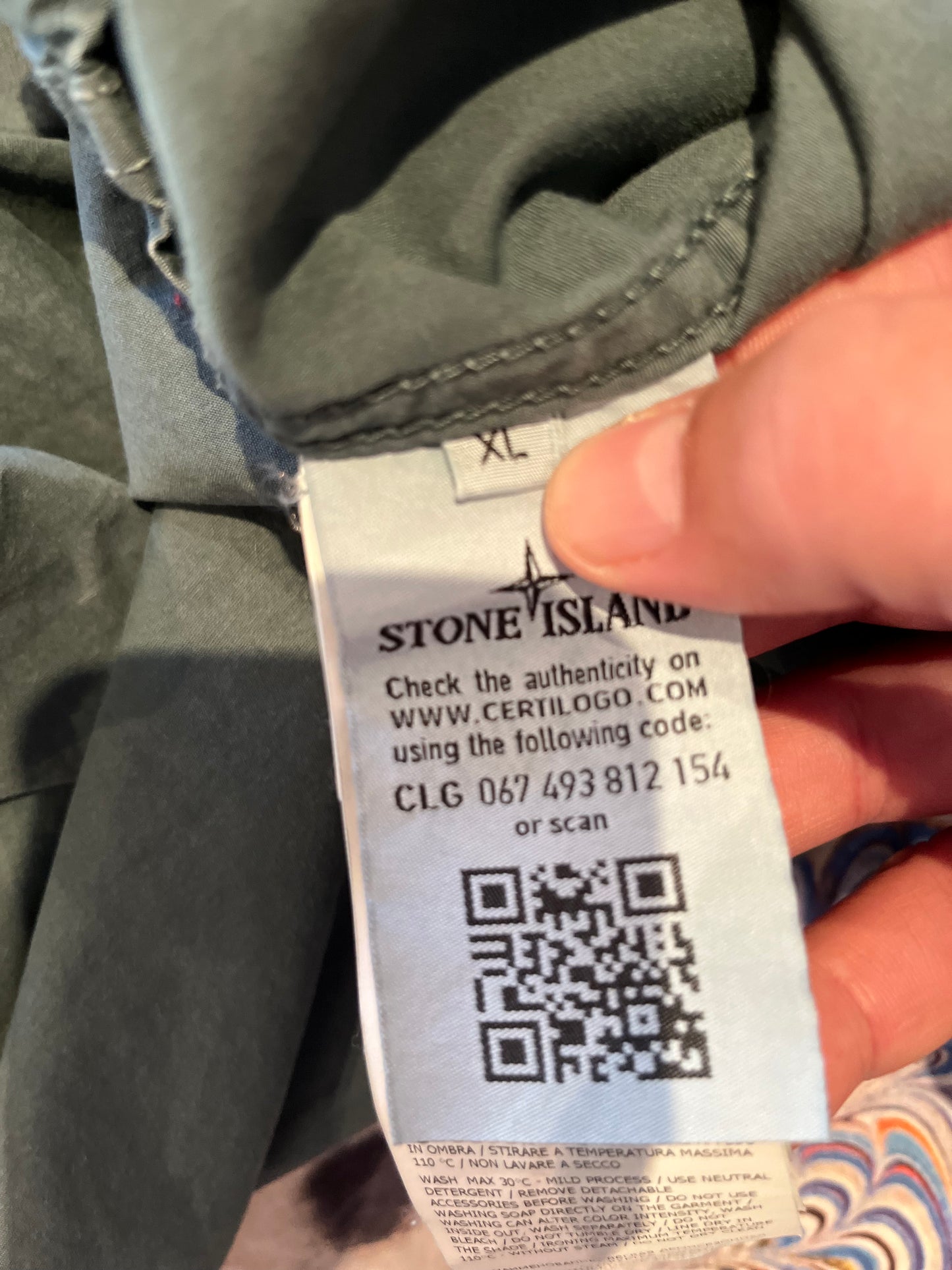 Stone Island Garment Dyed 100% Cotton Over-shirt Size XL