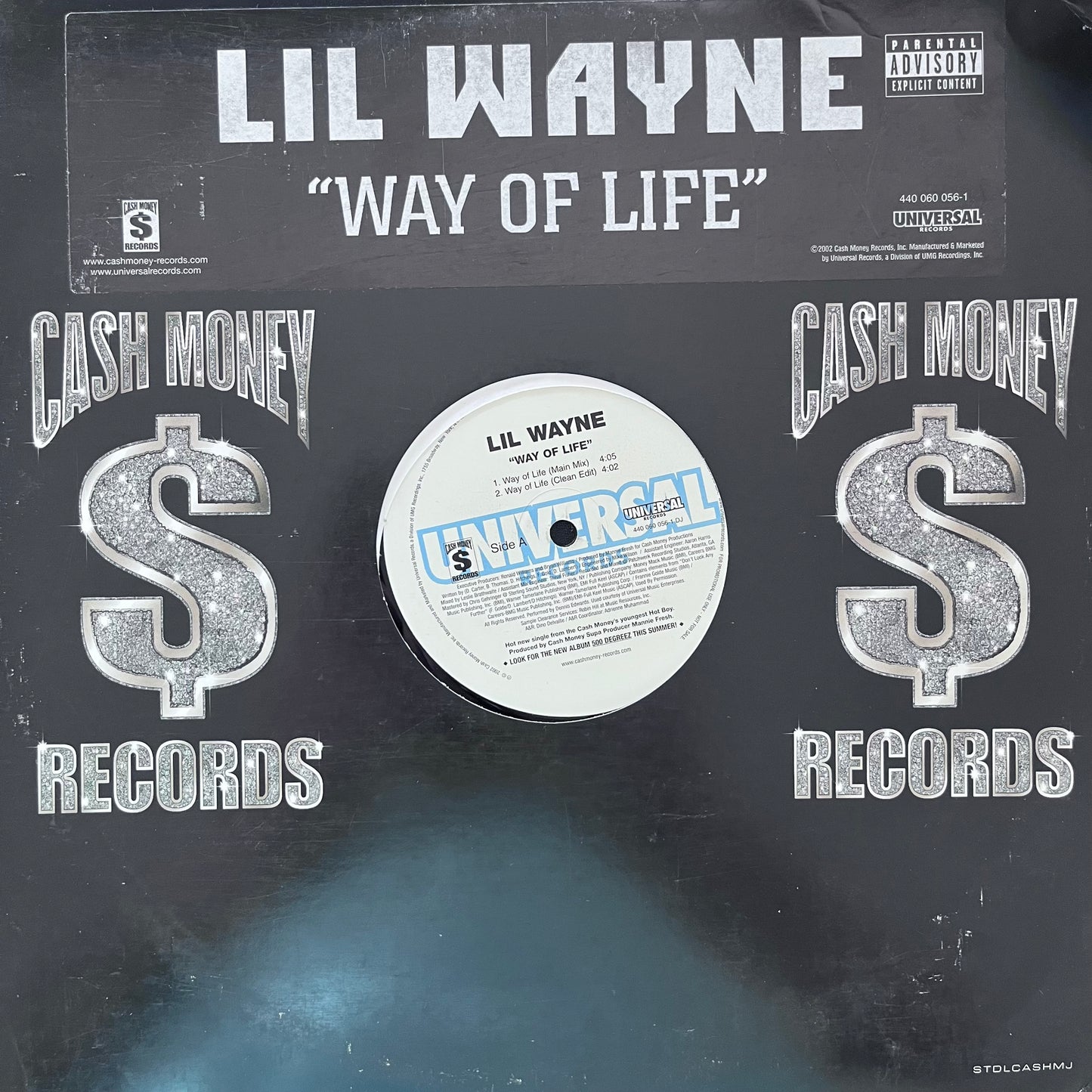 Lil Wayne “Way of Life” 4 Version 12inch Vinyl Record on Cash Money Records