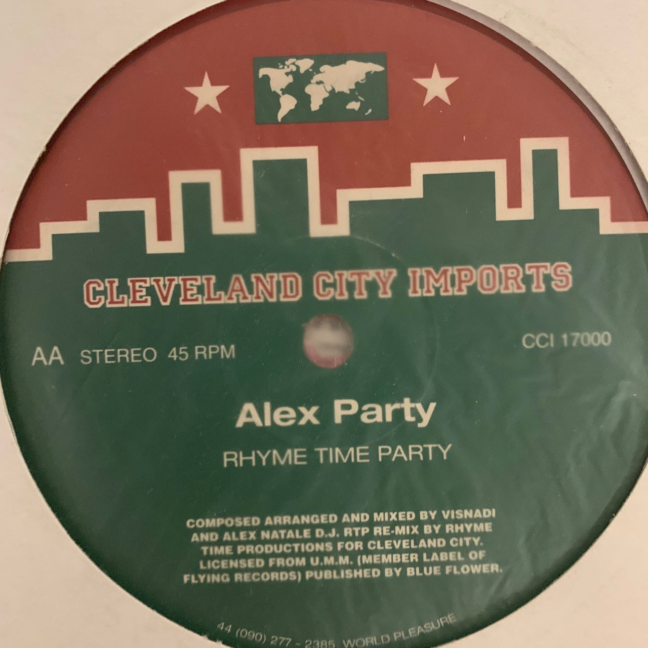Alex Party “Saturday Night Party” 3 Track 12inch Vinyl