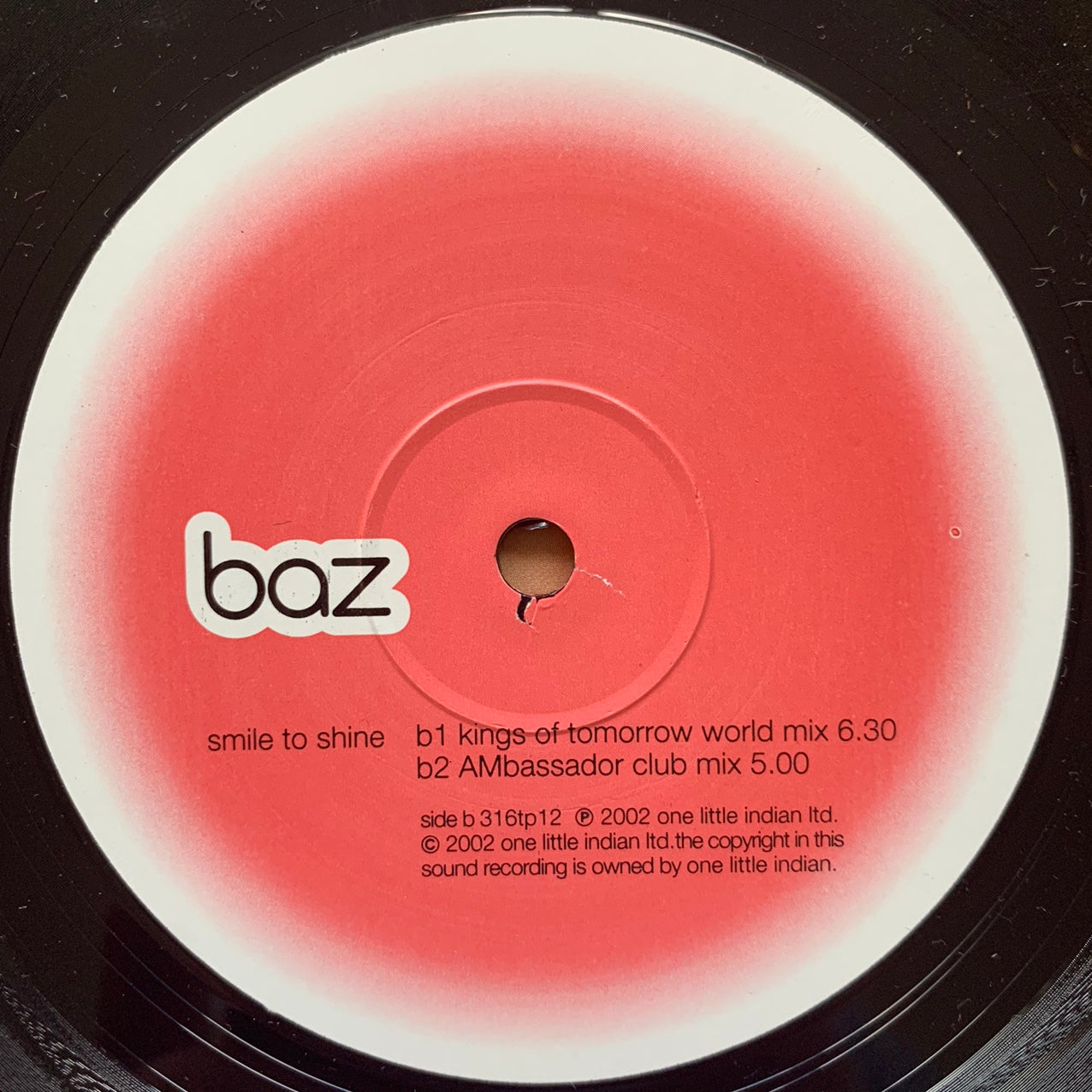 Baz “Smile To Shine” 3 Version 12inch Vinyl