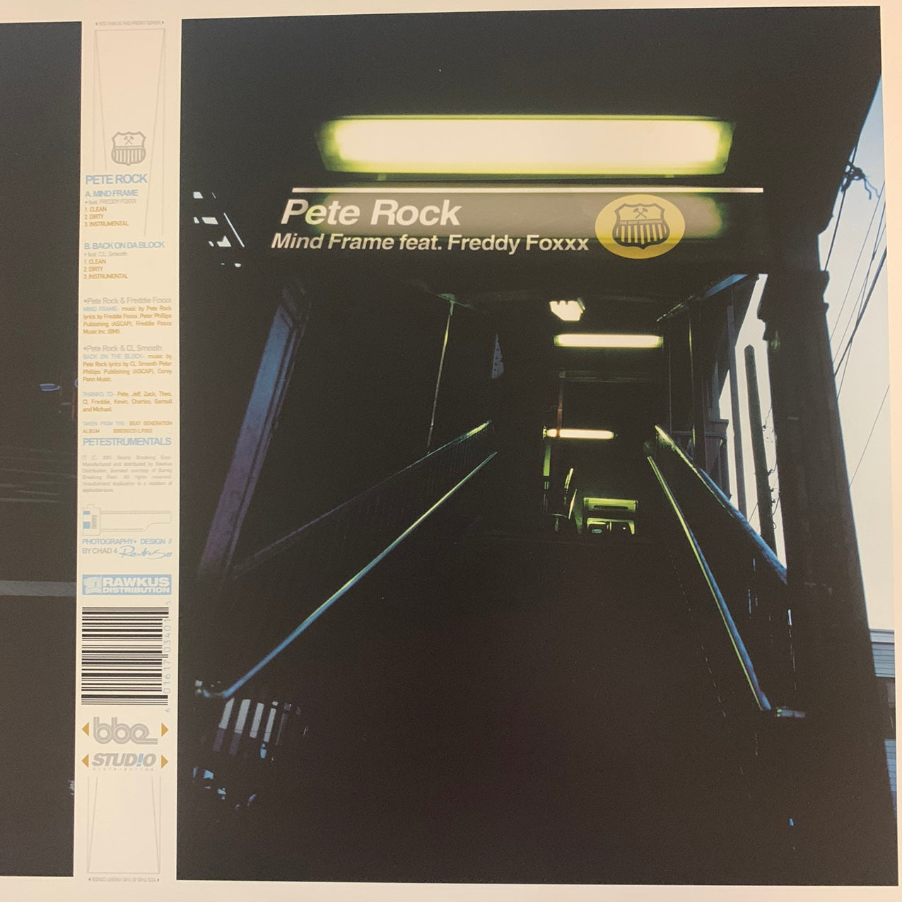 Pete Rock Feat Freddy Foxxx “Mind Frame” / “Back On Da Block” Feat CL Smooth 6 Track 12inch Vinyl