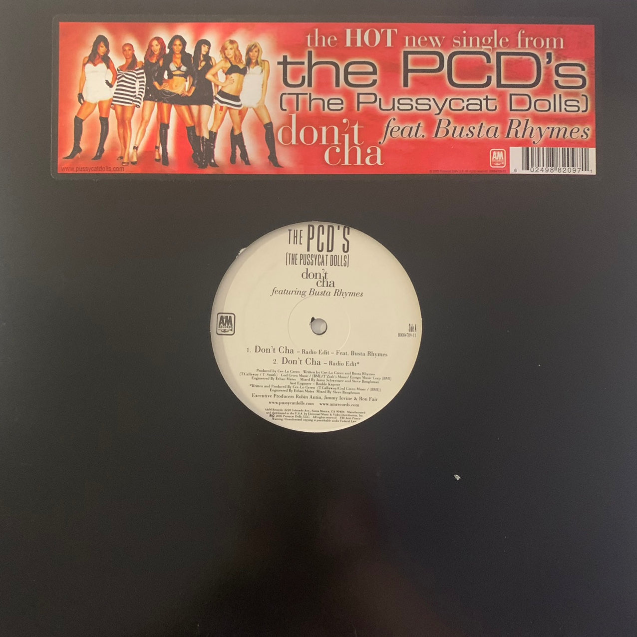 The Pussycat Dolls “Don’t Cha” Feat Busta Rhymes 4 Version 12inch Vinyl