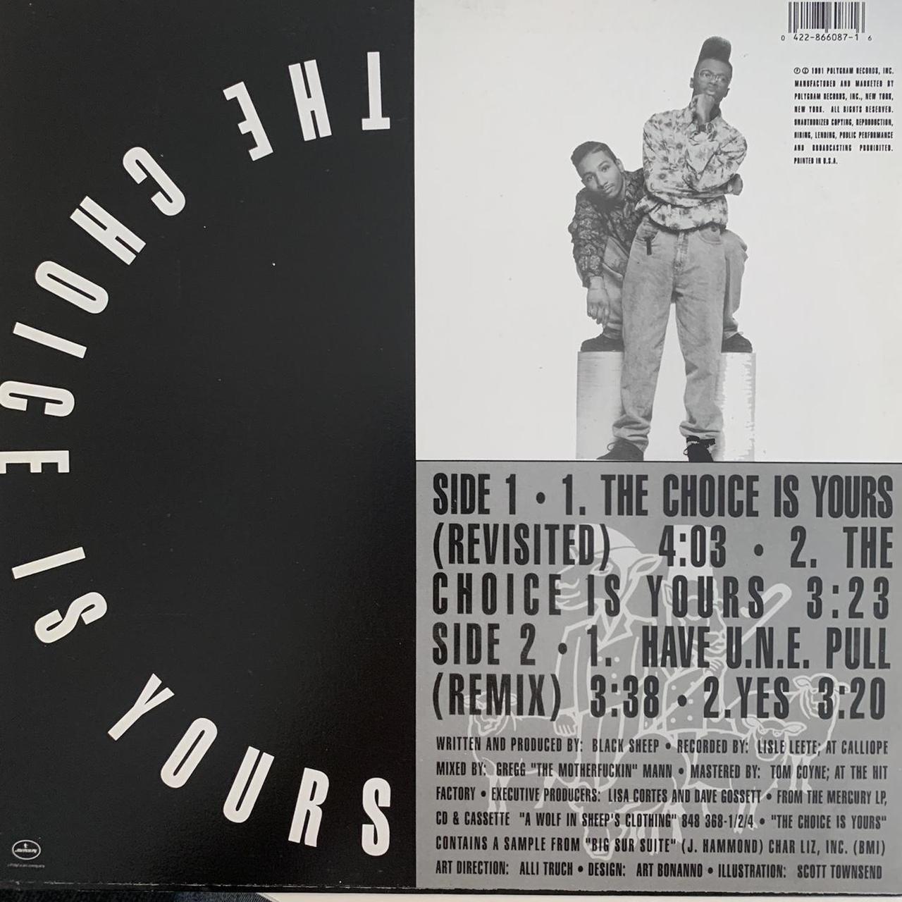 Black Sheep “The Choice Is Yours” 4 Track 12inch Vinyl