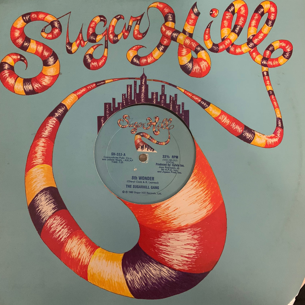The Sugar Hill Gang “8th Wonder” / “Sugar Hill Groove” 2 Track 12inch Vinyl