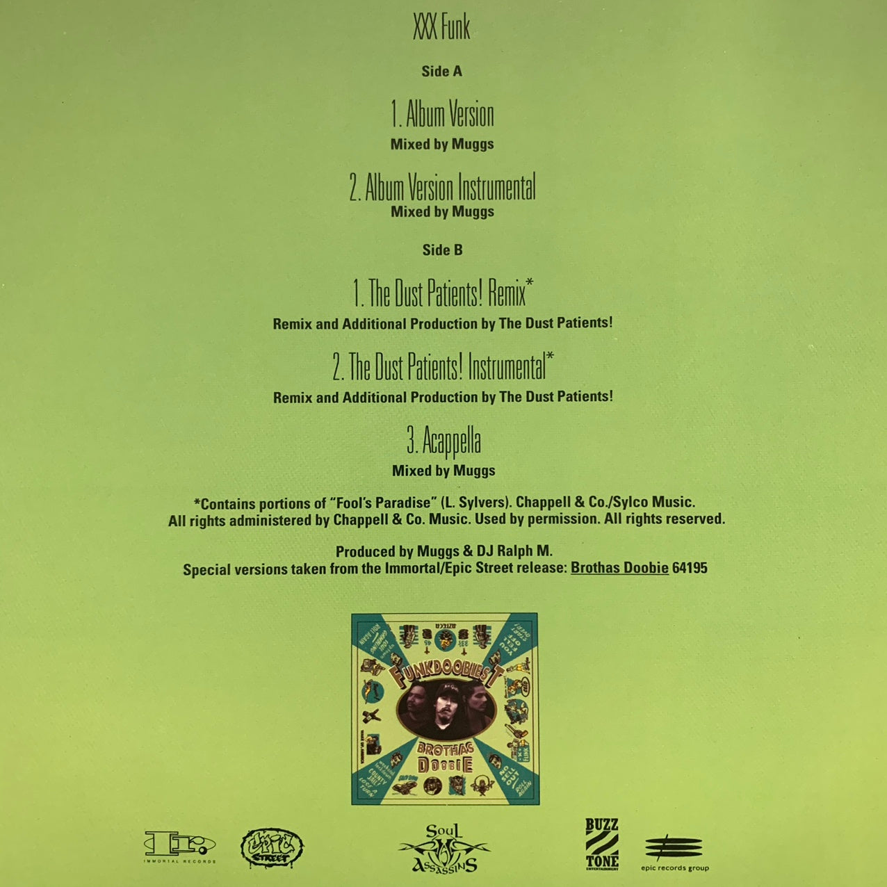 Funkdoobiest “Triple X Funk” 5 Track 12inch Vinyl