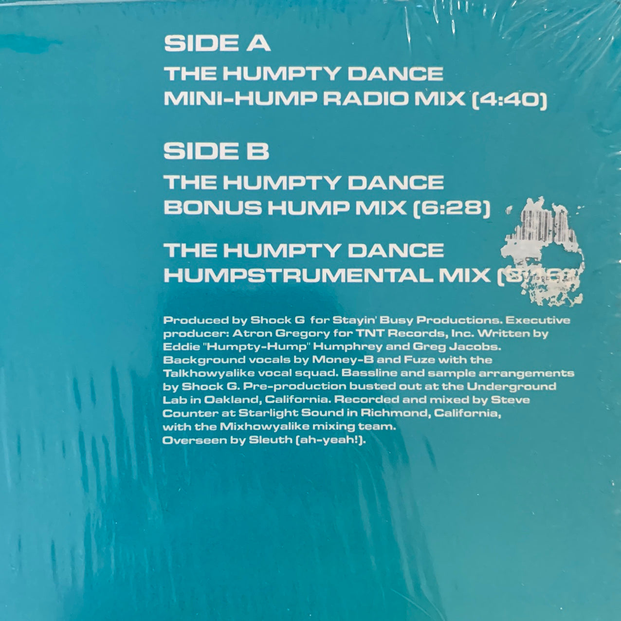 Digital Underground “The Humpty Dance” 3 Track 12inch Vinyl