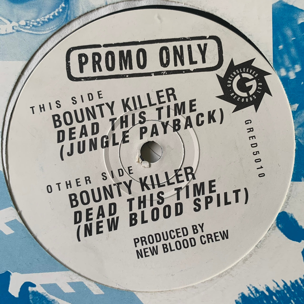 Bounty Killer “Dead This Time ( Jungle Payback )” 2 Version 12inch Vinyl