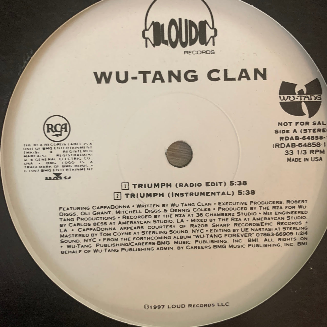 Wu-Tang Clan “Triumph” 3 Version 12inch Vinyl