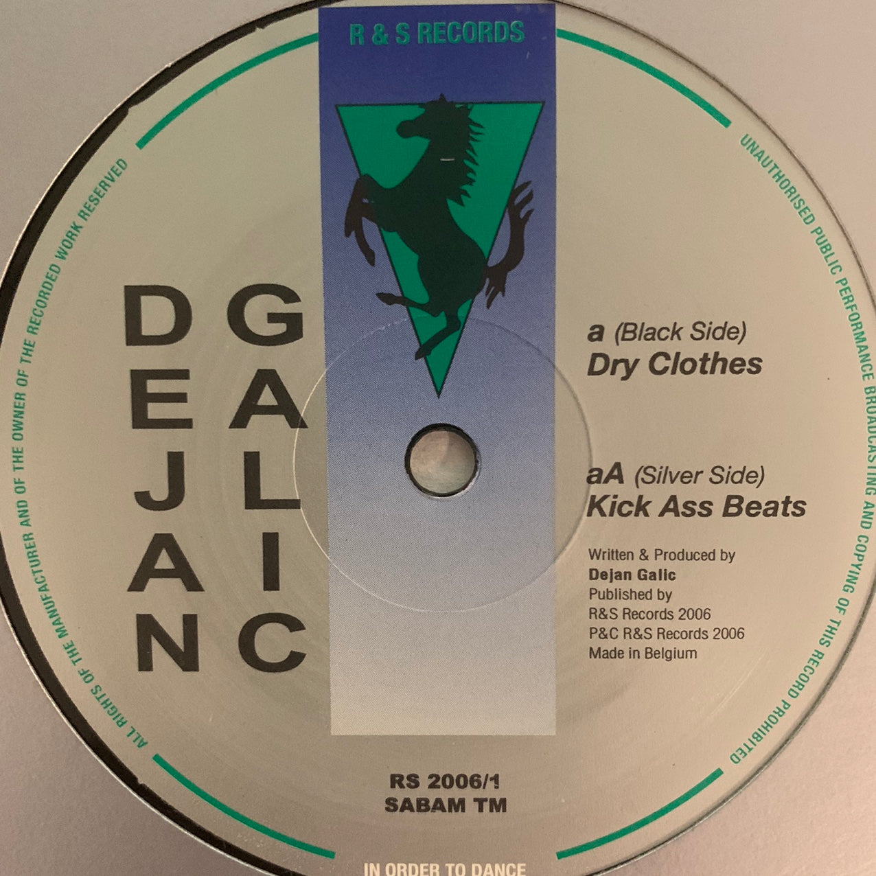 Dejan Galic “Dry Clothes” / “Kick Ass Beats” 2 Track 12inch Vinyl