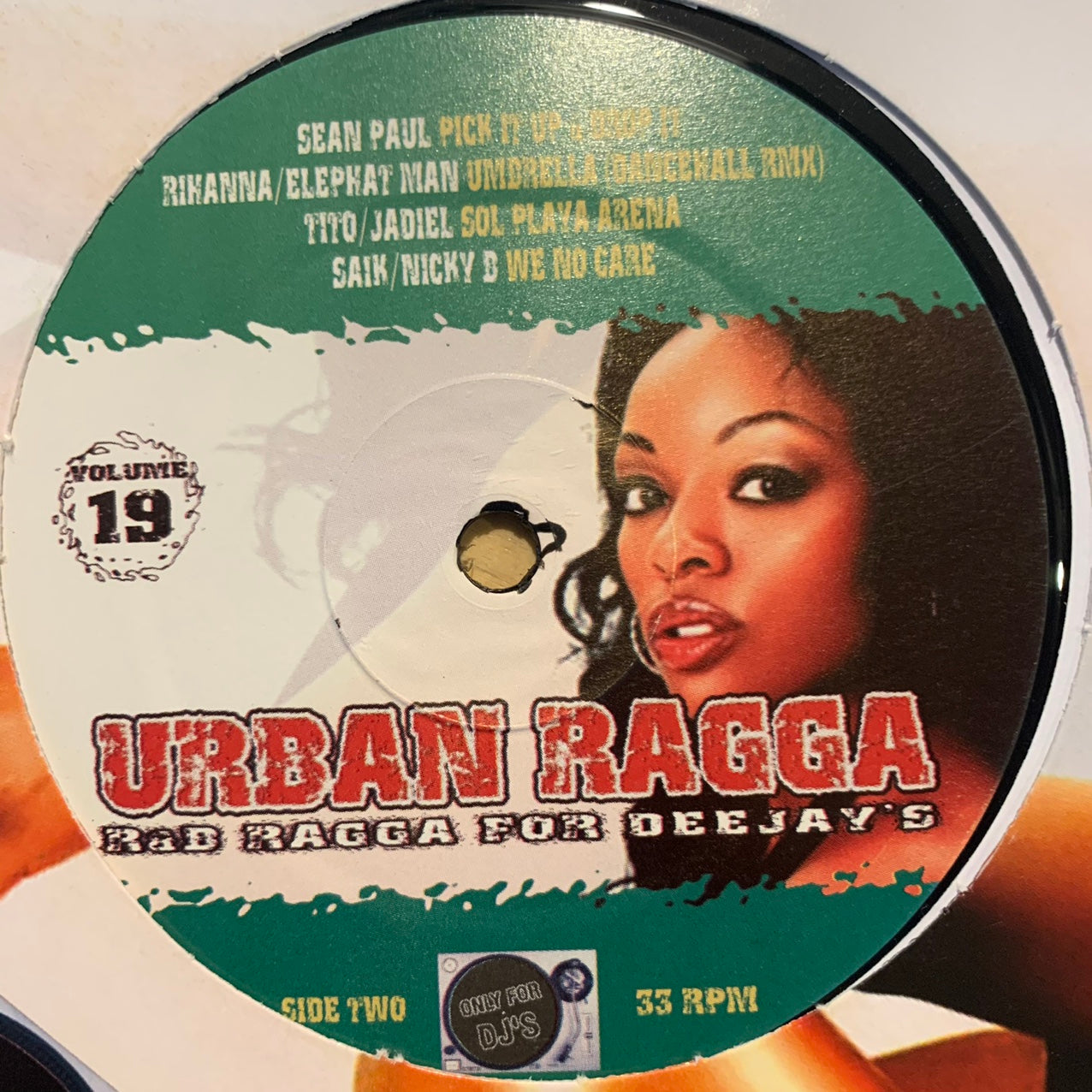 Urban Ragga Vol 19, 8 Track Ragga 12” Album Featuring Elephant Man, Daddy Yankee, Sean Paul, Rihanna, J. LO