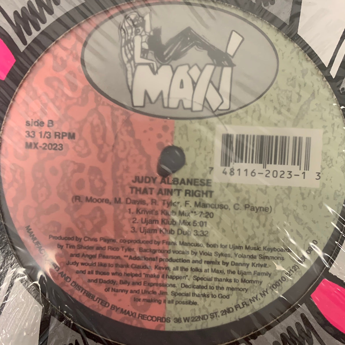 Judy Albanese “That Ain’t Right” 6 Track 12inch Vinyl