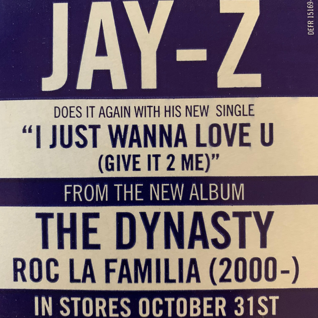 Jay-Z “I Just Wanna Love You” 6 Version 12inch Vinyl