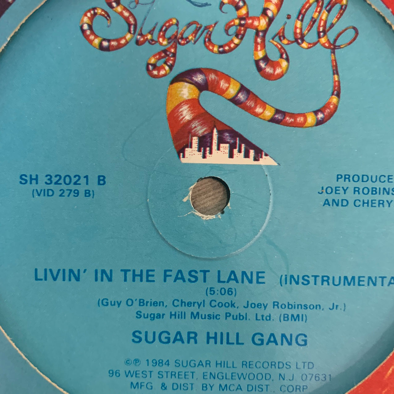 Sugar Hill Gang “Livin’ In The Fast Lane” 2 Version 12inch Vinyl