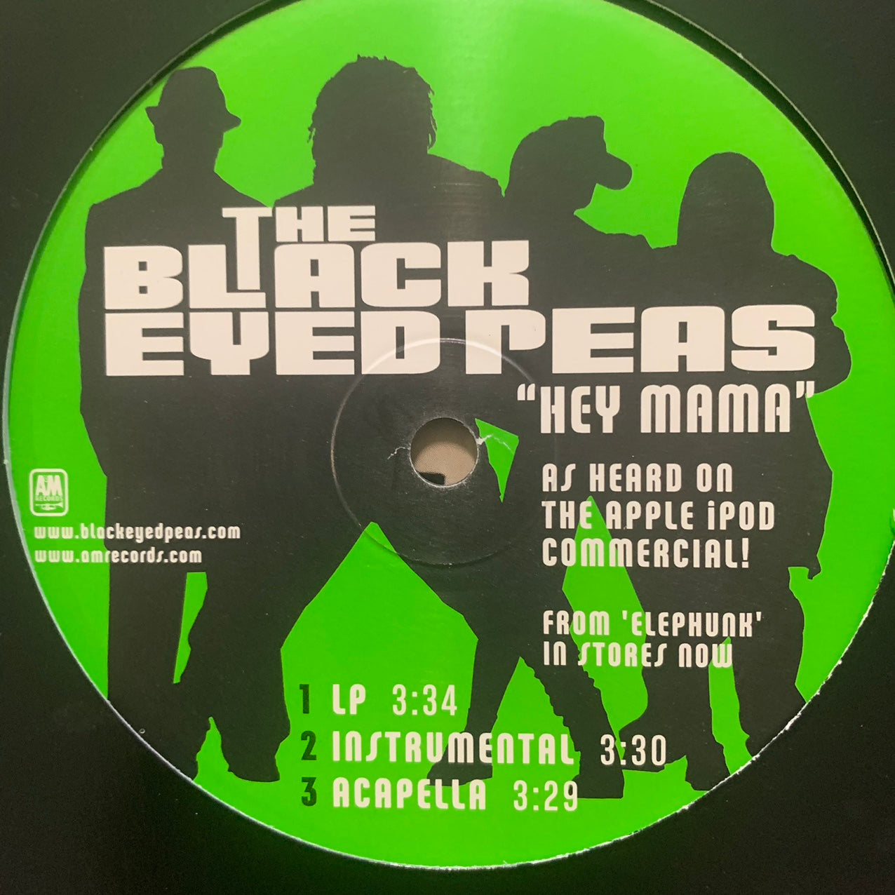 The Black Eyed Peas “Hey Mama” 6 Version 12inch Vinyl