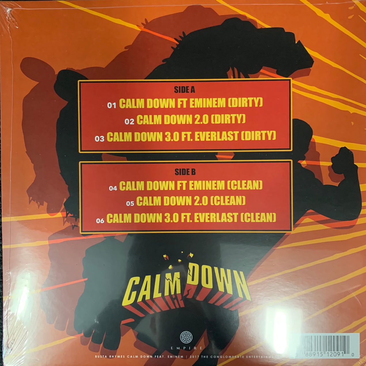 Busta Rhymes Feat Eminem “Calm Down” Feat Everlast 6 Version 12inch Vinyl