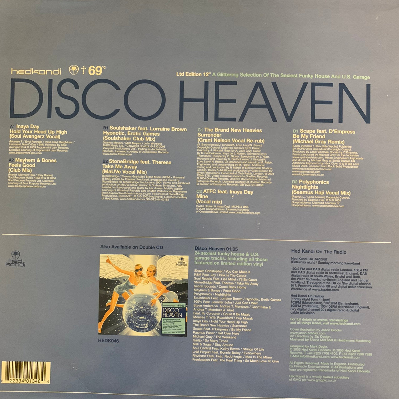 Hedkandi ‘Disco Heaven’ Limited Edition 12 Vinyl Club Classics 6 Track 12inch Vinyl Double Pack