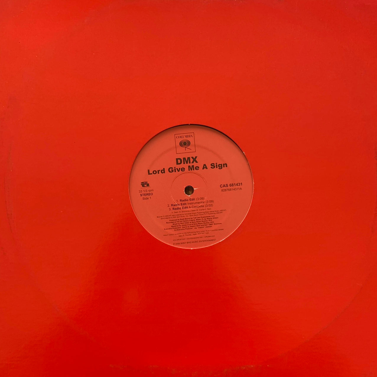 DMX “Lord Give Me A Sign” 6 Version 12inch Vinyl