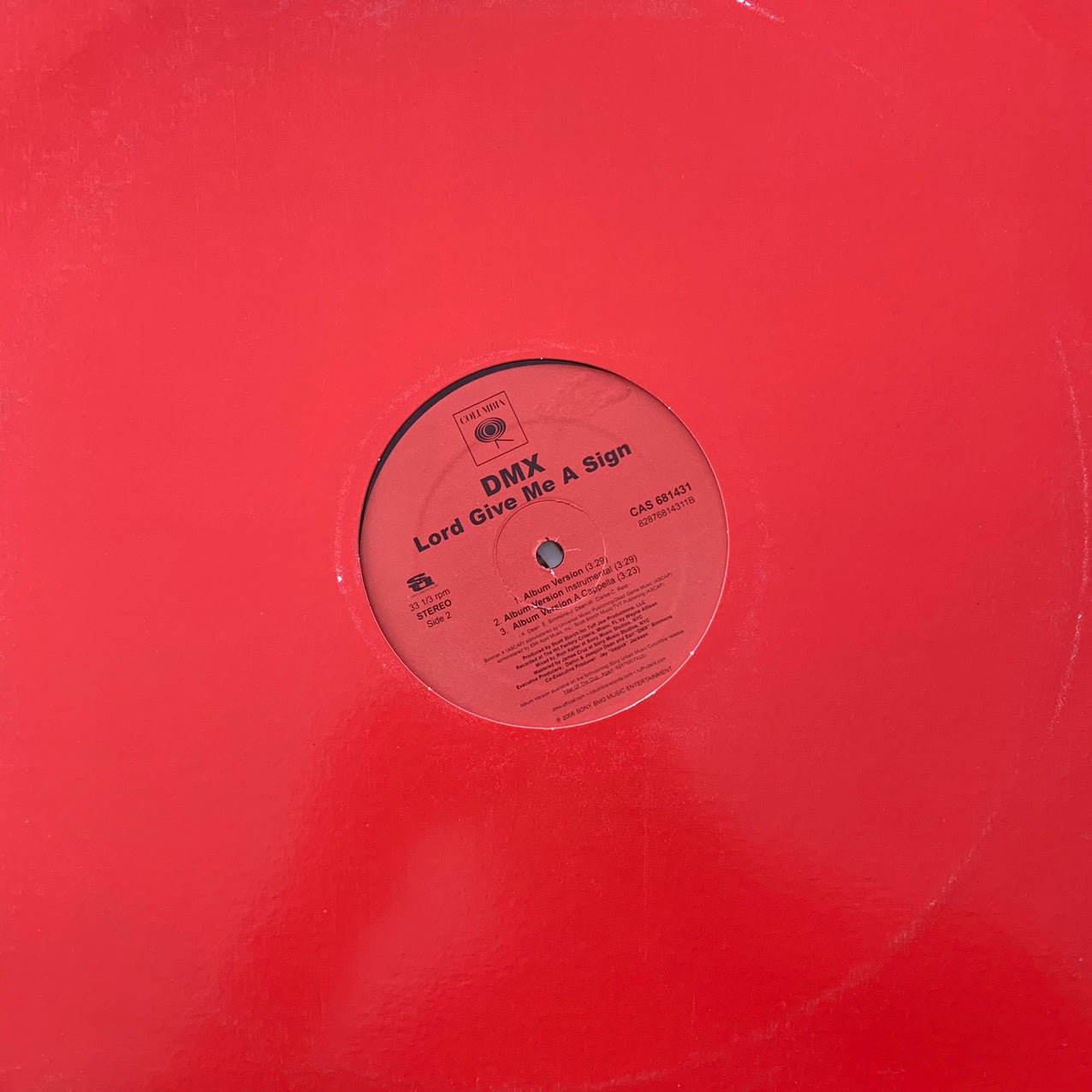 DMX “Lord Give Me A Sign” 6 Version 12inch Vinyl