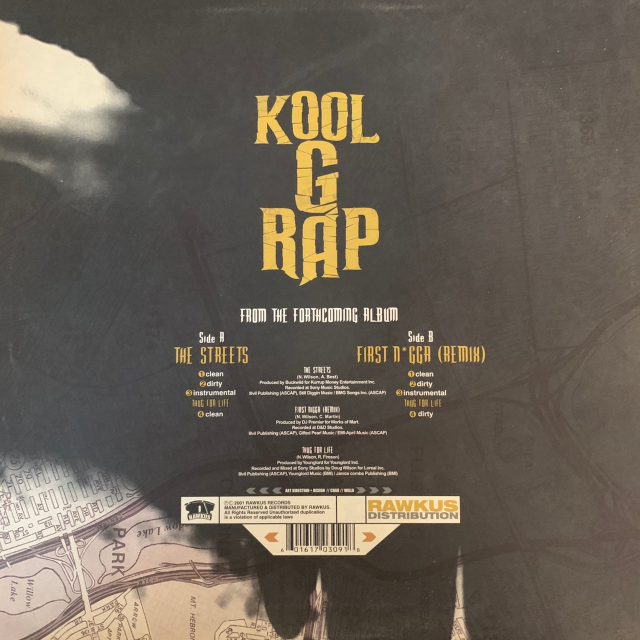 Kool G Rap “The Streets” 6 version 12inch Vinyl Single