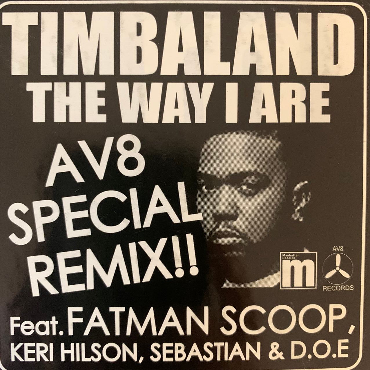 Timbaland “The Way Are I” AV8 Special Remix 3 Version 12inch Vinyl