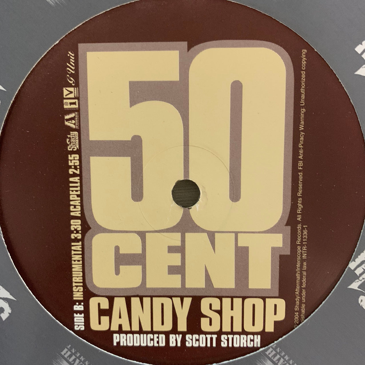 50 Cent “Candy Shop” 4 Version 12inch Vinyl