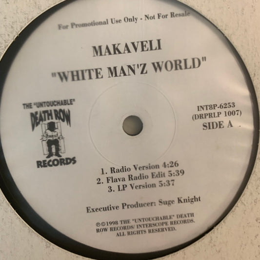 2pac Makaveli “White Man’s World” 6 Version 12inch Vinyl