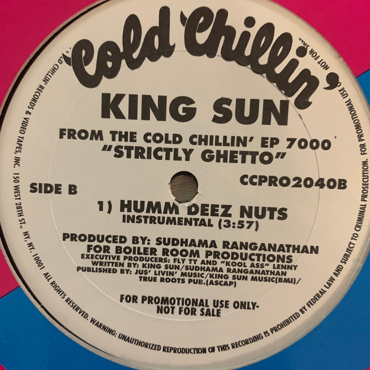 King Sun “Humm Deez Nuts” 3 Version 12inch Vinyl