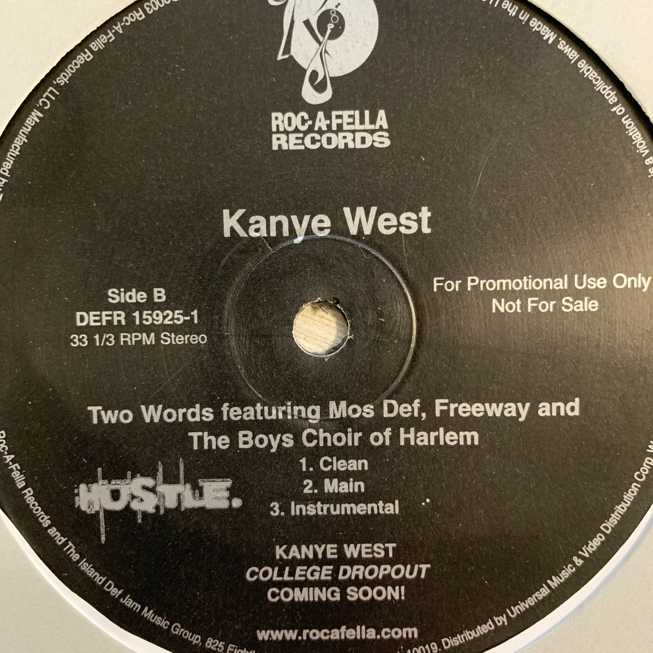 Kanye West “Through The Wire” / “Two Words” 5 Version 12inch Vinyl