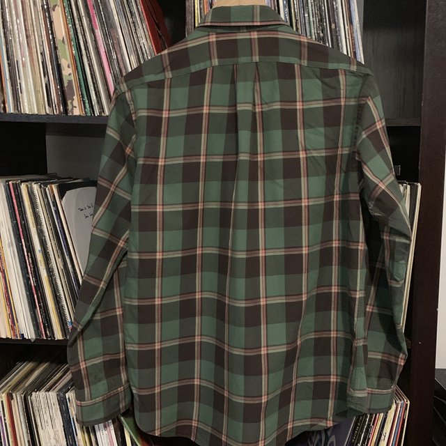 Ralph Lauren Suede Elbow Patch 100% Cotton Check Shirt