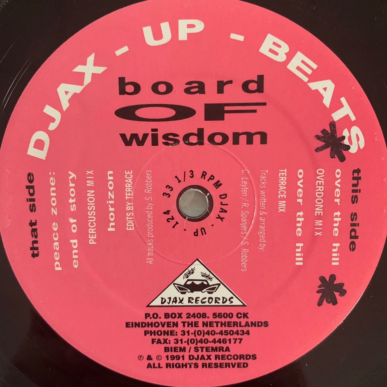 Board Of Wisdom “Over The Hill” Ep 4 Track 12inch Vinyl