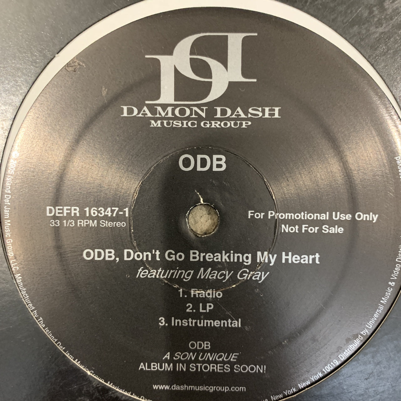 ODB Old Dirty Bastard “ODB, Don’t Go Breaking My Heart”
