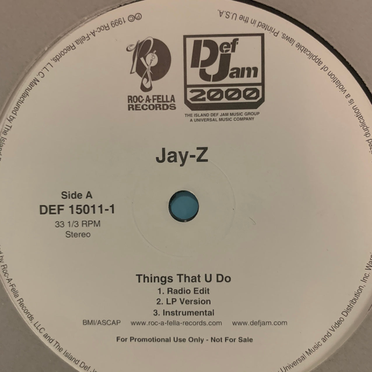Jay-Z “Things That You Do” / “Big Pimpin” 6 version 12inch Vinyl