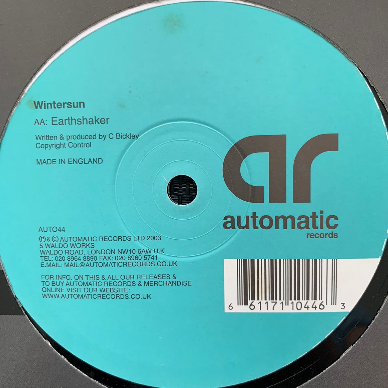 Wintersun “Can’t Stand The Pain” 2 Track 12inch Vinyl