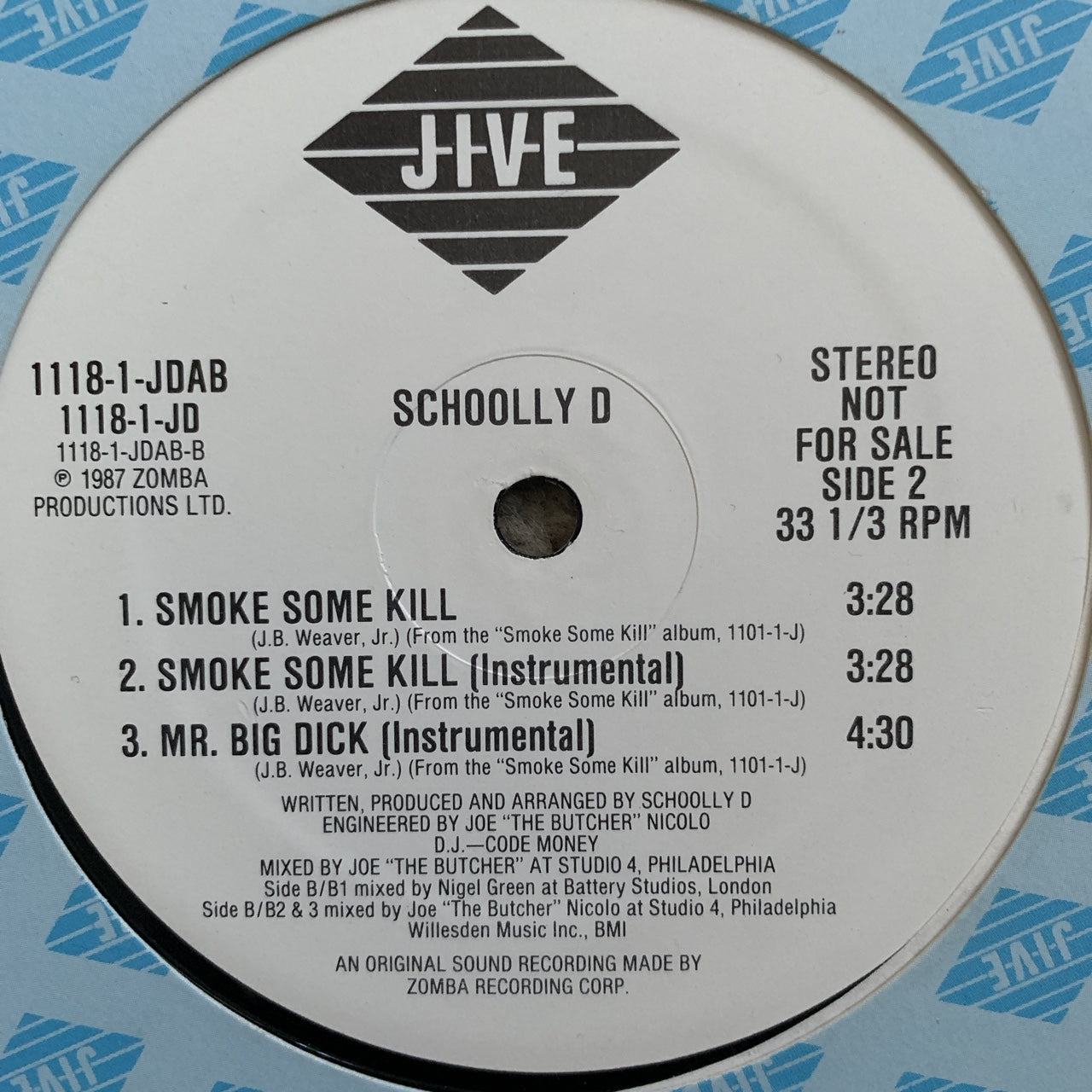Schoolly D “Smoke Some Kill” / “Mr Big Dick”